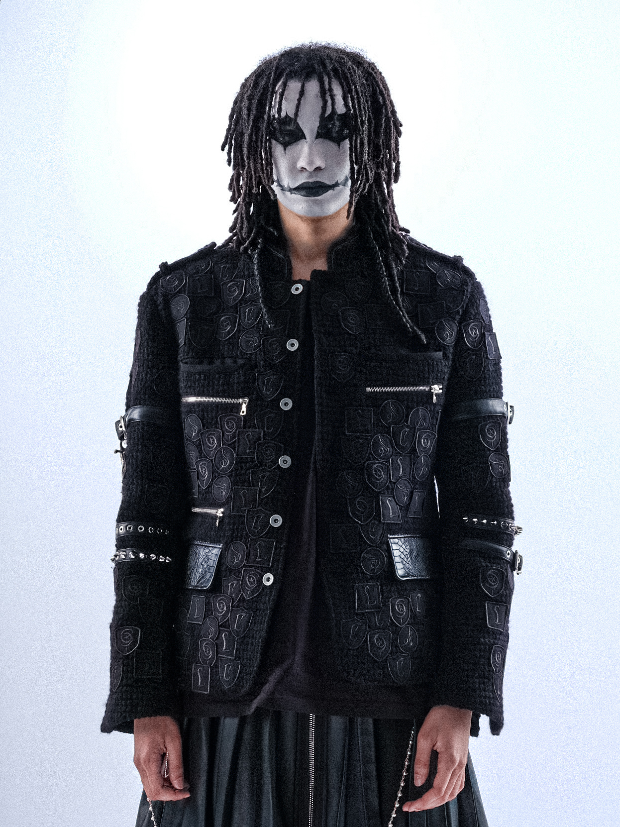 Handmade wool patchwork jacket